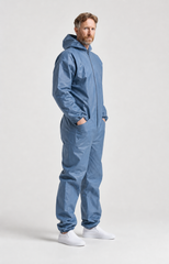 BioRAYGARD Cirrus 50 slate-blue SMS hooded protective coverall