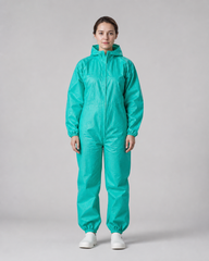 BioRAYGARD EcoAir 45 sea-green lightweight hooded protective coverall