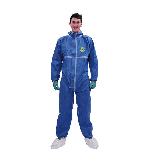 Disposable Industrial Cleanroom Jumpsuit 30323 Anti-Static Safety Clothing SMS Material Medical Purposes Coverall