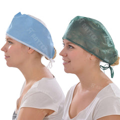 Non-woven PP Surgeon's Care Cap Flexible Disposable Hospital Surgical Cap Disposable Clip Cap