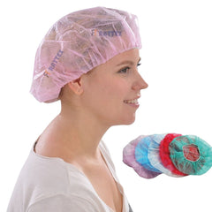 Disposable Nonwoven Bouffant Hair Net with Single Elastic Food Safety Hairnet Salon Clip Cap Safety Product