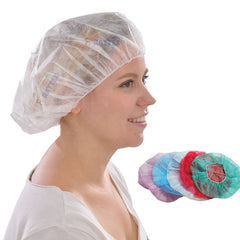 10002 Disposable Soft Elastic Band Non-Woven Bouffant Polypropylene Safety Cap Food Safe for Safety Products