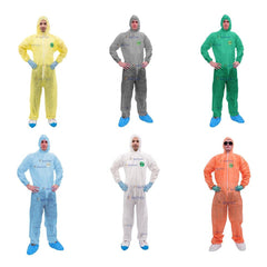 Wholesale High Quality Disposable Long Sleeve Coverall Suits PP Material Safety Workwear With High Protection