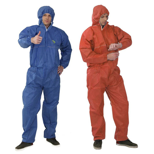 CE Certified Wholesale Safety Clothing Waterproof Disposable PPE Suit With Hood Protective Coverall for Chemicals
