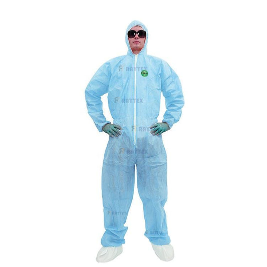 Wholesale New Design PPE Protective Clothing Polypropylene Disposable Jumpsuit With Hood Elastic at Cuffs