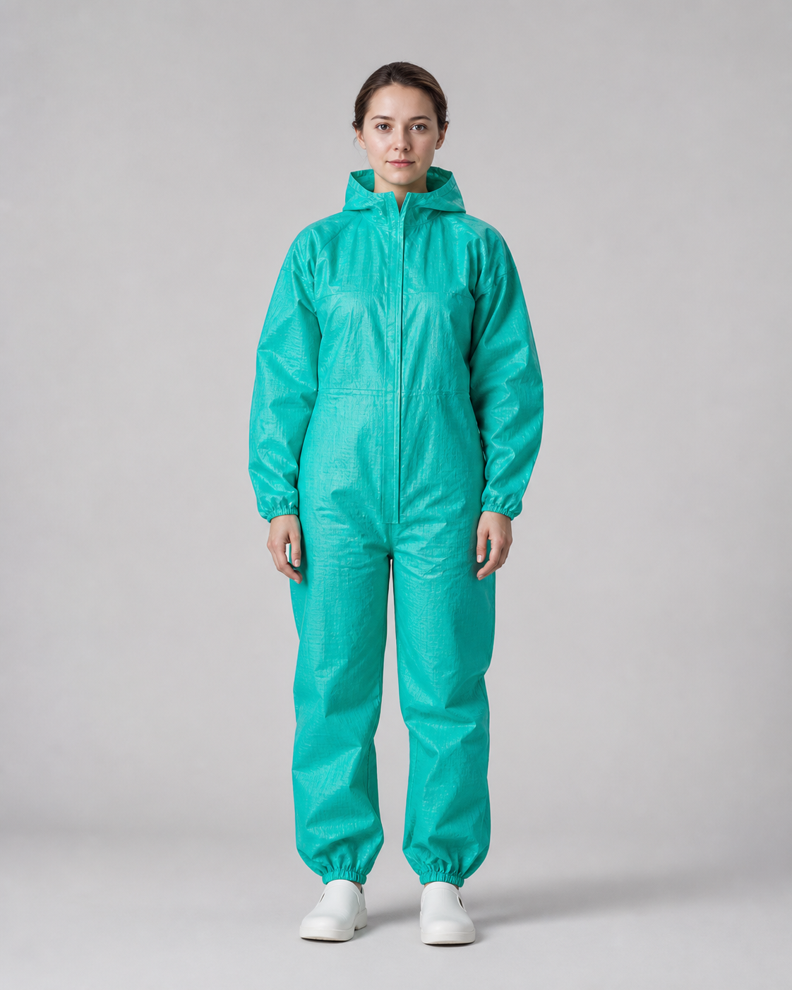 BioRAYGARD EcoAir 45 sea-green lightweight hooded protective coverall