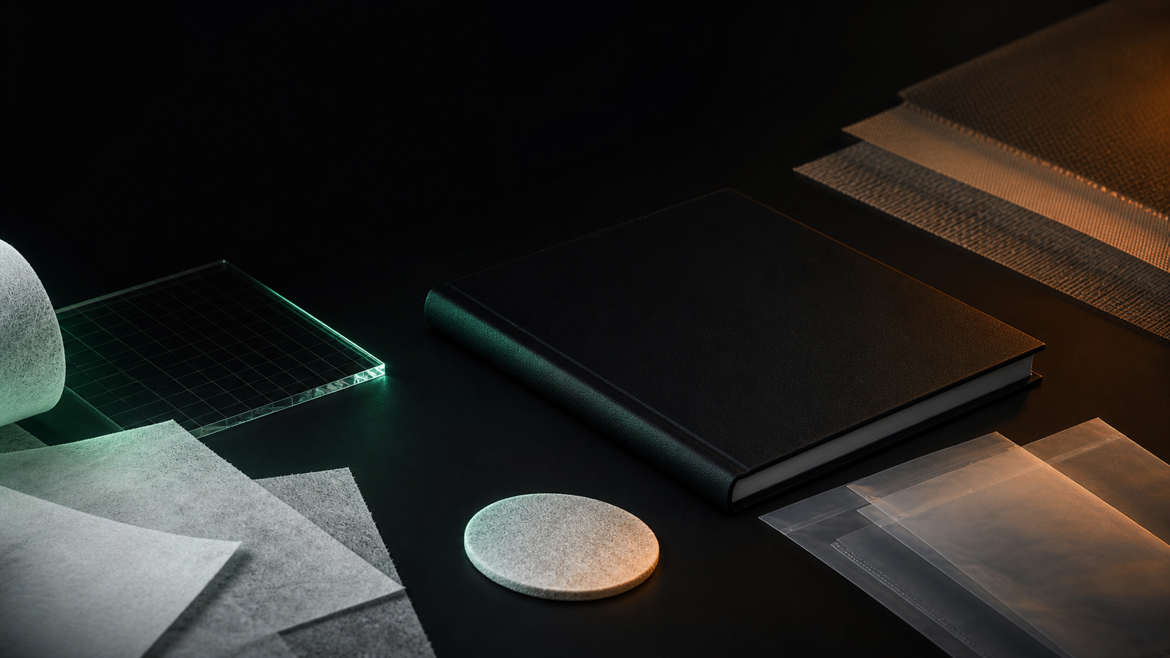 Conceptual evidence dossier and material samples