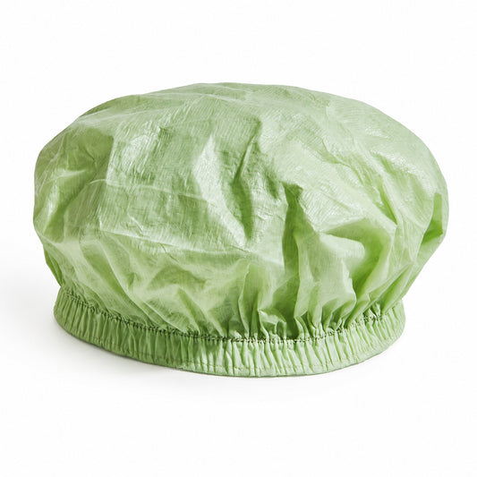 65 gsm PLA/PBAT disposable bouffant cap three-quarter product view