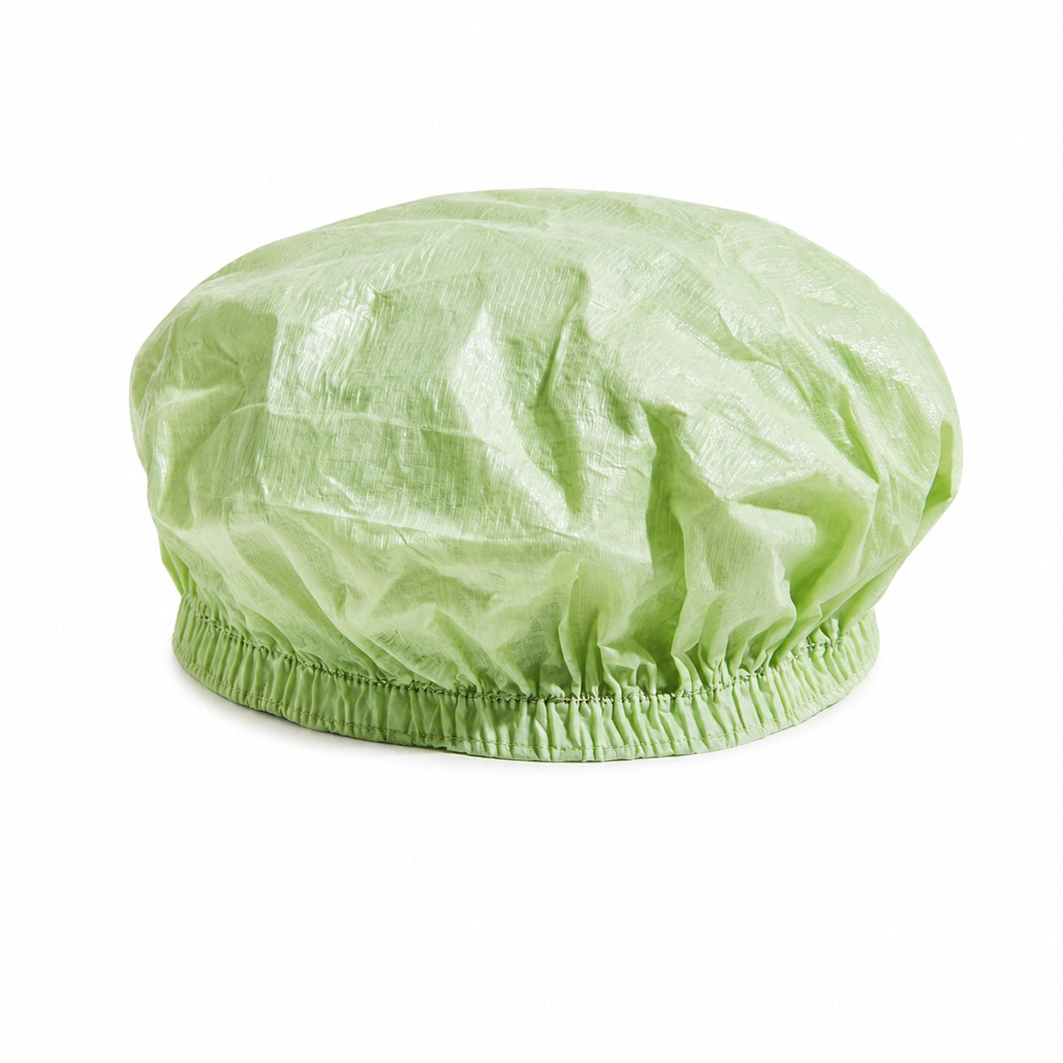 22-inch light green PLA/PBAT bouffant cap isolated on white background