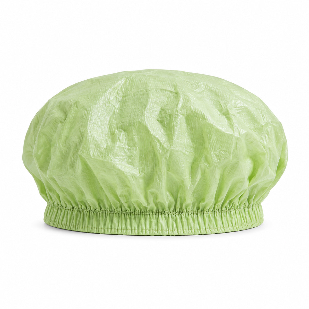 65 gsm PLA/PBAT microporous bouffant cap side angle on white background