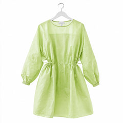 Green microporous isolation gown hanging product view