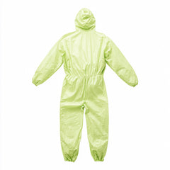 Green hooded coverall with elastic waist product view