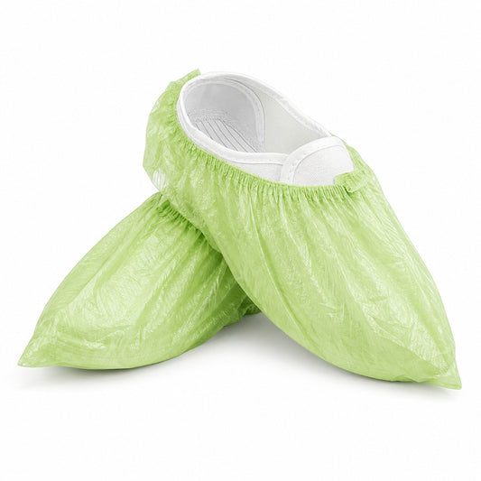 PLA/PBAT shoe covers upright product view on white