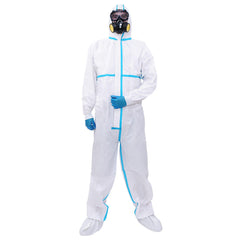 Comfortable Type 5/6 Protective Disposable Coverall against Chemicals FR Primary Coverall Made of Microporous Material