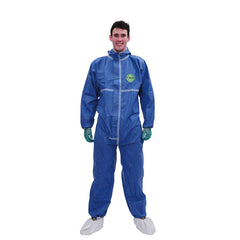 Customizable SMS Protective Antistatic Disposable Coverall Water-Proof and Sealed Seams with Tape Chemical Resistant Clothing