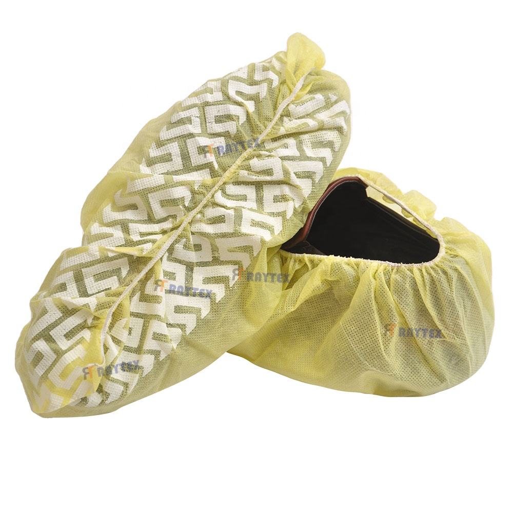Disposable Non-Woven Polypropylene Fabric Boot Covers Anti-Slip Non-Skid Safety Shoe Covers Medical Surgical Shoe Covers