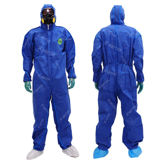 High Quality Disposable Coverall EN 13034 Anti-Static SMS Protective Tubeless Type 5/6 Isolation Suit for Safety Clothing
