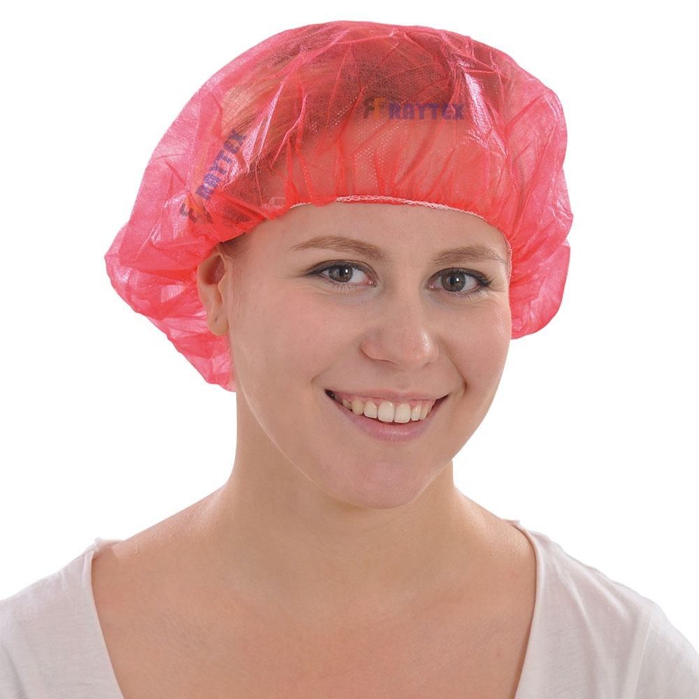 Disposable Nonwoven Bouffant Hair Net with Single Elastic Food Safety Hairnet Salon Clip Cap Safety Product