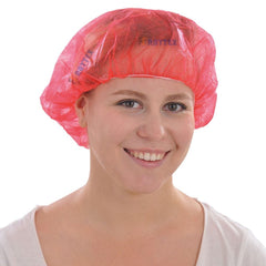 Disposable Nonwoven Bouffant Hair Net with Single Elastic Food Safety Hairnet Salon Clip Cap Safety Product