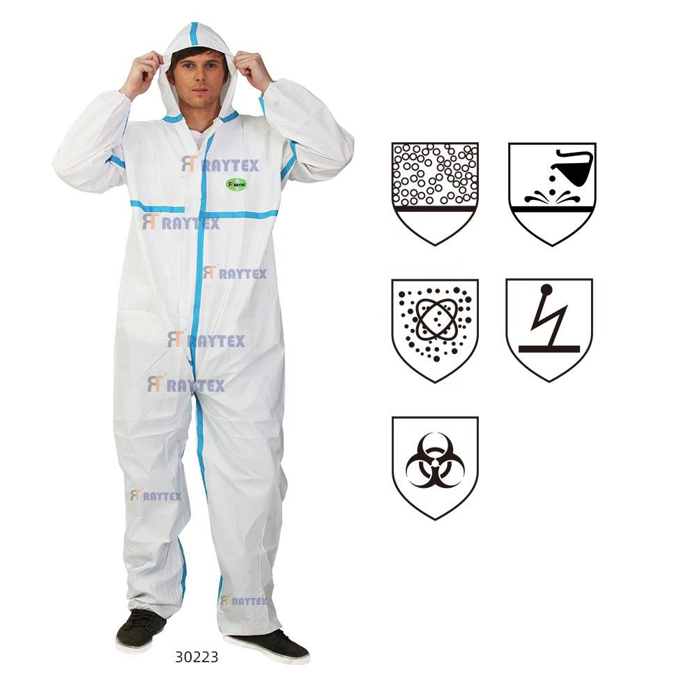 BRG-30223 Hooded Microporous Coverall