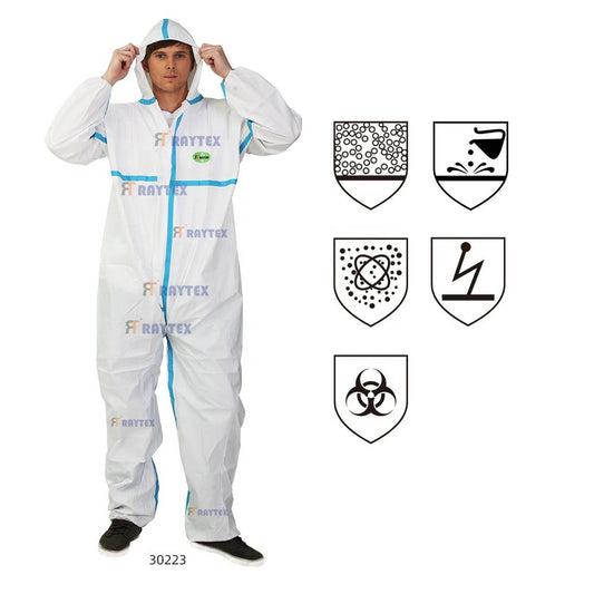 BRG-30223 Hooded Microporous Coverall
