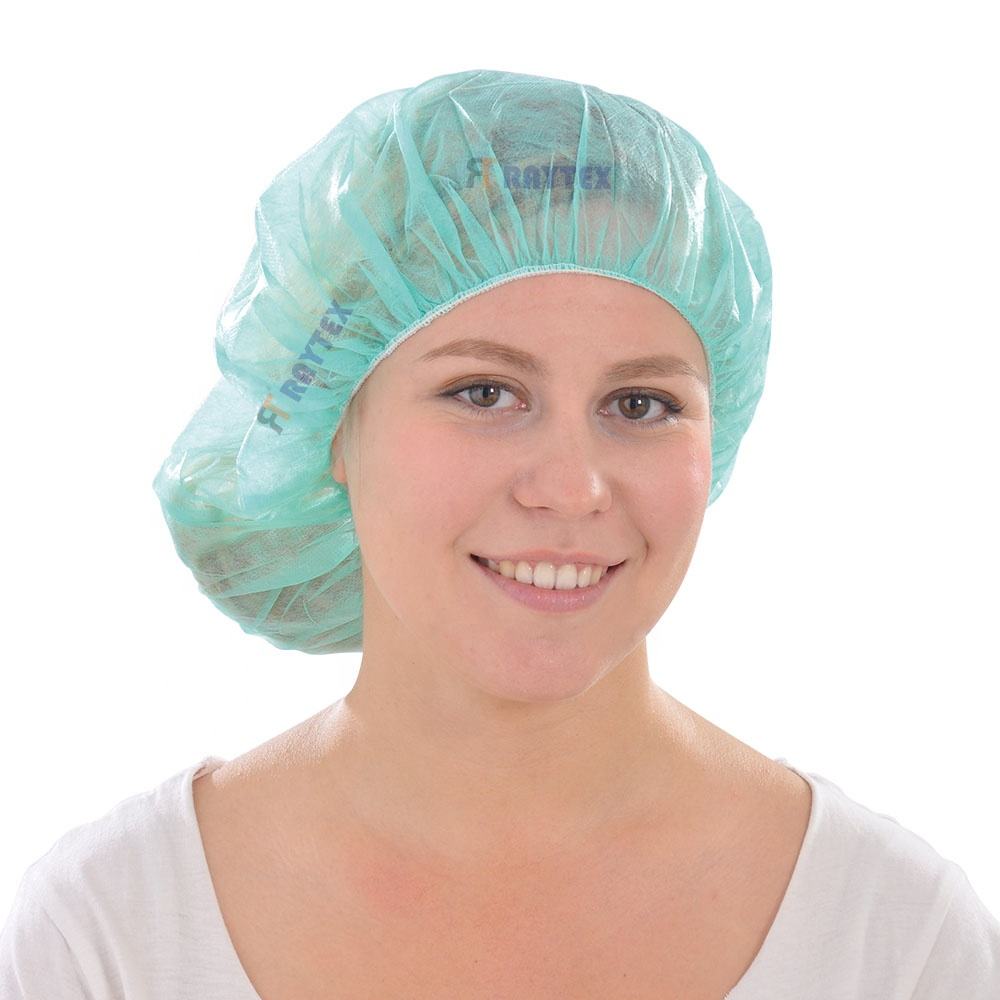 10002 Disposable Soft Elastic Band Non-Woven Bouffant Polypropylene Safety Cap Food Safe for Safety Products