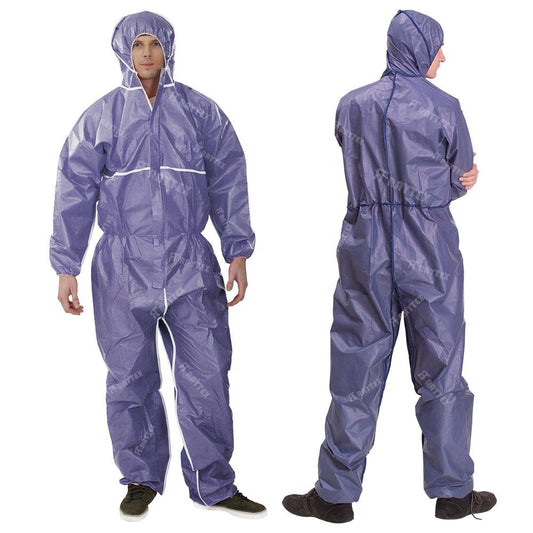 Type 4/5/6 Protective MP Disposable Microporous Antistatic Coveralls 30213 Cleanroom Work Clothing Water-Proof Function