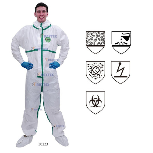 BRG-30223 Hooded Microporous Coverall