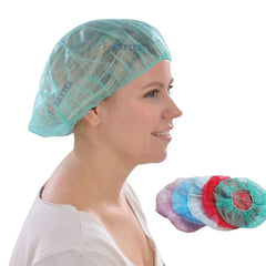 10002 Disposable Soft Elastic Band Non-Woven Bouffant Polypropylene Safety Cap Food Safe for Safety Products