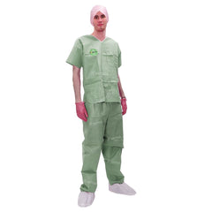 Disposable Unisex V-NECK Surgical Scrub Suits OEM ODM Hospital Uniforms Work Clothes for Doctors Nurses SMS Gown Scrub Sets