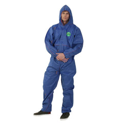 30303 SMS 45g Disposable Protective Biosecurity Suit Water-Proof PP Nonwoven Coveralls with Elastic Cuffs Ankles Safety Clothing