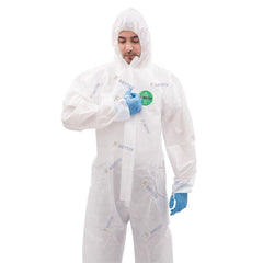 TYPE5/6 Protective 30303 Disposable Antistatic SMS 45g Full Coverall for Chemical Protection