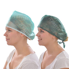 Non-woven PP Surgeon's Care Cap Flexible Disposable Hospital Surgical Cap Disposable Clip Cap