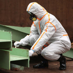 Customizable SMS Protective Antistatic Disposable Coverall Water-Proof and Sealed Seams with Tape Chemical Resistant Clothing