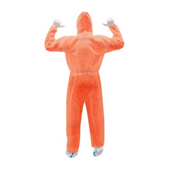 Wholesale New Design PPE Protective Clothing Polypropylene Disposable Jumpsuit With Hood Elastic at Cuffs