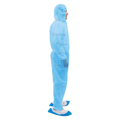 30003 OEM Custom Logo PPE Coverall Safety Workwear Disposable Protective PP/PE Clothing Water-Proof Cleanroom Clothing