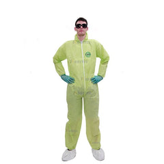 Wholesale High Quality Disposable Long Sleeve Coverall Suits PP Material Safety Workwear With High Protection