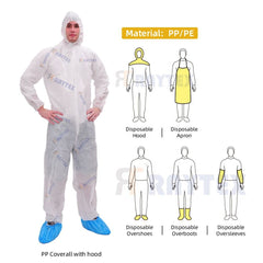 RAYCHEM 5000 Type 3B/4B/5B/6B Disposable Safety Clothing Coverall Light Spray Solid Particles for Chemical Protection Industrial