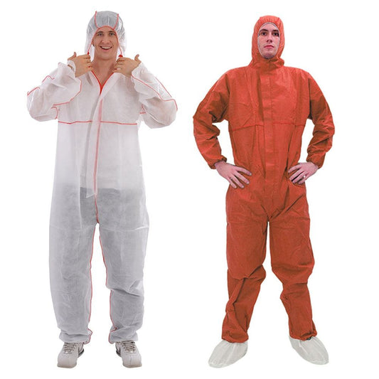 30303 Disposable Anti-Static Fire Retardant Safety Clothing Protective Biosecurity Suit Coverall Against Certain Light Liquids