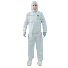 Customized 30203 Microporous EN1149 Anti-Static Disposable Protective Coverall Type 5B/6B Waterproof Biosecurity Work Clothing