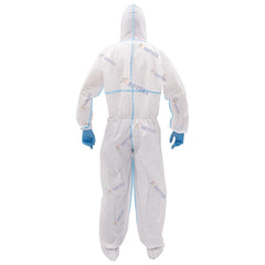 Type 4/5/6 Protective MP Disposable Microporous Antistatic Coveralls 30213 Cleanroom Work Clothing Water-Proof Function